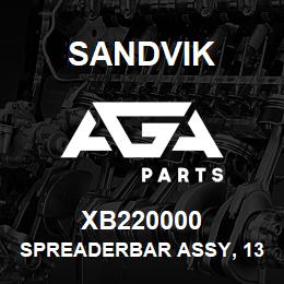 XB220000 Sandvik SPREADERBAR ASSY, 1350 SPROCKET | AGA Parts