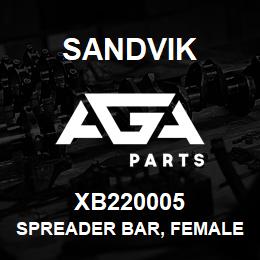 XB220005 Sandvik SPREADER BAR, FEMALE 1350 | AGA Parts