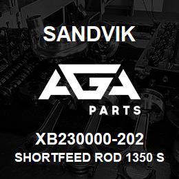 XB230000-202 Sandvik SHORTFEED ROD 1350 SHORTFEEB ASSEMBL | AGA Parts