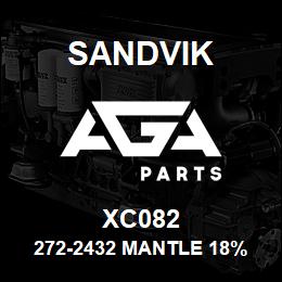 XC082 Sandvik 272-2432 MANTLE 18% MANGANESE | AGA Parts