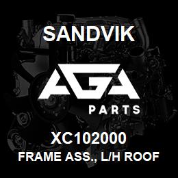 XC102000 Sandvik FRAME ASS., L/H ROOF BOLTER 1450 | AGA Parts