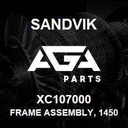 XC107000 Sandvik FRAME ASSEMBLY, 1450 R/HAND | AGA Parts