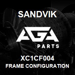 XC1CF004 Sandvik FRAME CONFIGURATION | AGA Parts