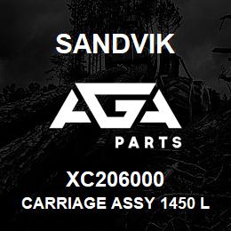 XC206000 Sandvik CARRIAGE ASSY 1450 LH | AGA Parts