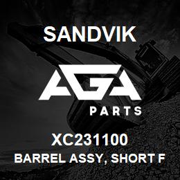 XC231100 Sandvik BARREL ASSY, SHORT FEED CYLINDER | AGA Parts