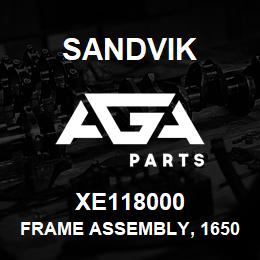 XE118000 Sandvik FRAME ASSEMBLY, 1650 L/HAND | AGA Parts