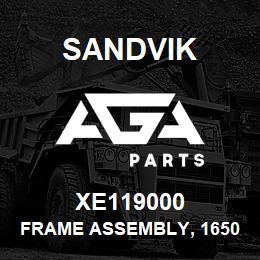 XE119000 Sandvik FRAME ASSEMBLY, 1650 R/HAND | AGA Parts