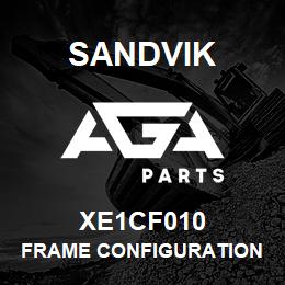 XE1CF010 Sandvik FRAME CONFIGURATION DETAIL | AGA Parts