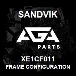 XE1CF011 Sandvik FRAME CONFIGURATION 1650 | AGA Parts