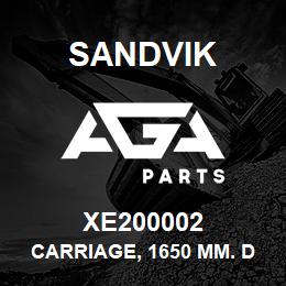 XE200002 Sandvik CARRIAGE, 1650 MM. DIAMOND STYLE | AGA Parts