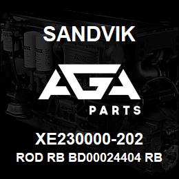 XE230000-202 Sandvik ROD RB BD00024404 RB | AGA Parts