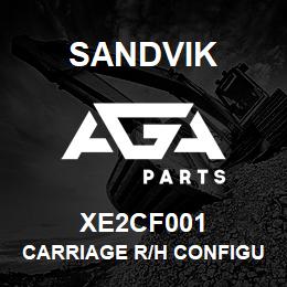 XE2CF001 Sandvik CARRIAGE R/H CONFIGURATION | AGA Parts