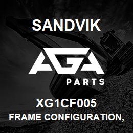 XG1CF005 Sandvik FRAME CONFIGURATION, 1850 | AGA Parts