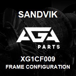 XG1CF009 Sandvik FRAME CONFIGURATION | AGA Parts