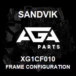 XG1CF010 Sandvik FRAME CONFIGURATION 1850 | AGA Parts