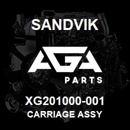 XG201000-001 Sandvik CARRIAGE ASSY | AGA Parts