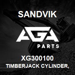 XG300100 Sandvik TIMBERJACK CYLINDER, 1850 SQUARE | AGA Parts