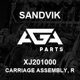 XJ201000 Sandvik CARRIAGE ASSEMBLY, R/H | AGA Parts