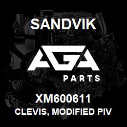 XM600611 Sandvik CLEVIS, MODIFIED PIVOT ARM | AGA Parts