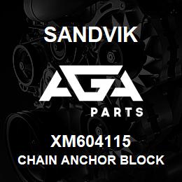 XM604115 Sandvik CHAIN ANCHOR BLOCK | AGA Parts