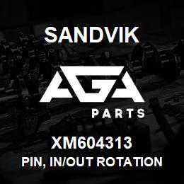 XM604313 Sandvik PIN, IN/OUT ROTATION | AGA Parts