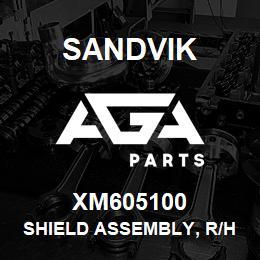 XM605100 Sandvik SHIELD ASSEMBLY, R/HAND | AGA Parts