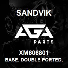 XM606801 Sandvik BASE, DOUBLE PORTED, SS060 PLATE 126X1 | AGA Parts