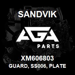 XM606803 Sandvik GUARD, SS006, PLATE 550X404X6 MM. MS | AGA Parts