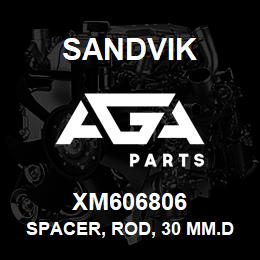 XM606806 Sandvik SPACER, ROD, 30 MM.DIA X 5 MM. LG, SS103 | AGA Parts