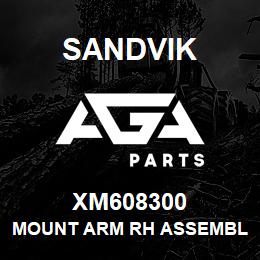 XM608300 Sandvik MOUNT ARM RH ASSEMBLY | AGA Parts