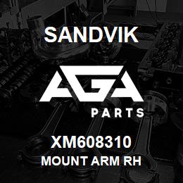 XM608310 Sandvik MOUNT ARM RH | AGA Parts