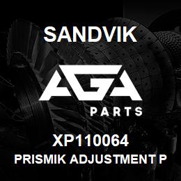 XP110064 Sandvik PRISMIK ADJUSTMENT PLATE (PORTED) | AGA Parts