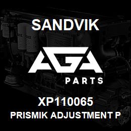 XP110065 Sandvik PRISMIK ADJUSTMENT PLATE (PORTED) | AGA Parts