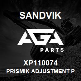 XP110074 Sandvik PRISMIK ADJUSTMENT PLATE, W/CLEVIS, LH | AGA Parts