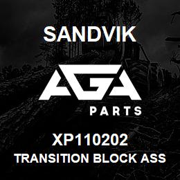 XP110202 Sandvik TRANSITION BLOCK ASSEMBLY, 14 MM. TH | AGA Parts