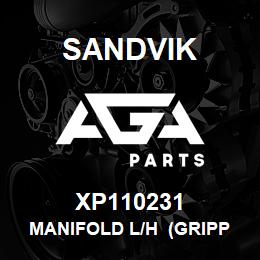 XP110231 Sandvik MANIFOLD L/H (GRIPPER JAW TYPE) | AGA Parts