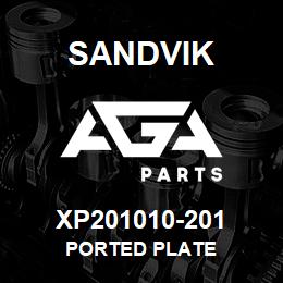 XP201010-201 Sandvik PORTED PLATE | AGA Parts