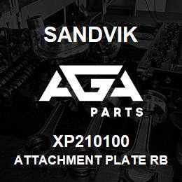 XP210100 Sandvik ATTACHMENT PLATE RB XP210600 RB | AGA Parts