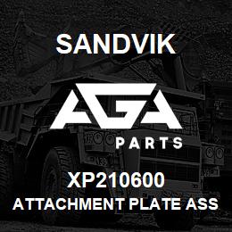 XP210600 Sandvik ATTACHMENT PLATE ASSEMBLY, V2I DRILL | AGA Parts