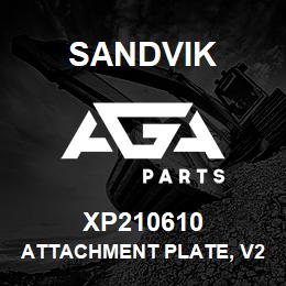 XP210610 Sandvik ATTACHMENT PLATE, V2I DRILLHEAD ADJ | AGA Parts