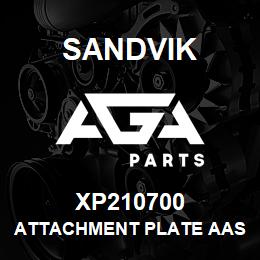 XP210700 Sandvik ATTACHMENT PLATE AASEMBLY, V21 DRILL | AGA Parts