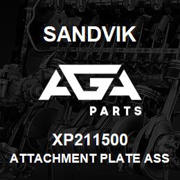 XP211500 Sandvik ATTACHMENT PLATE ASSEMBLY, DRY DRIL | AGA Parts