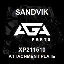 XP211510 Sandvik ATTACHMENT PLATE | AGA Parts