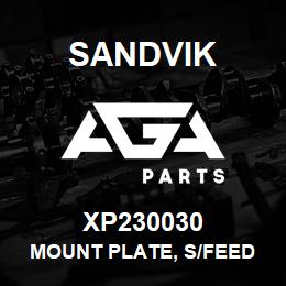 XP230030 Sandvik MOUNT PLATE, S/FEED CYLINDER | AGA Parts