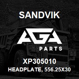 XP305010 Sandvik HEADPLATE, 556.25X300X32 MM. M/S, SS032 | AGA Parts