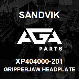 XP404000-201 Sandvik GRIPPERJAW HEADPLATE LH | AGA Parts