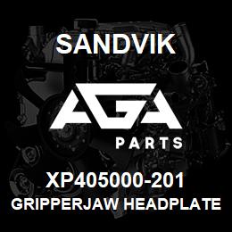 XP405000-201 Sandvik GRIPPERJAW HEADPLATE RH | AGA Parts