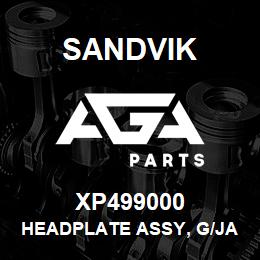 XP499000 Sandvik HEADPLATE ASSY, G/JAW UN2807 | AGA Parts