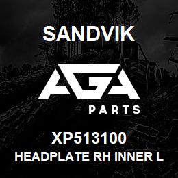 XP513100 Sandvik HEADPLATE RH INNER LH OUTER | AGA Parts