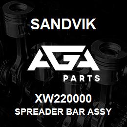 XW220000 Sandvik SPREADER BAR ASSY | AGA Parts